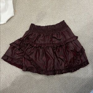 TCEC Burgundy Mini Skirt